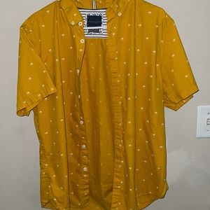 MENS yellow button down!